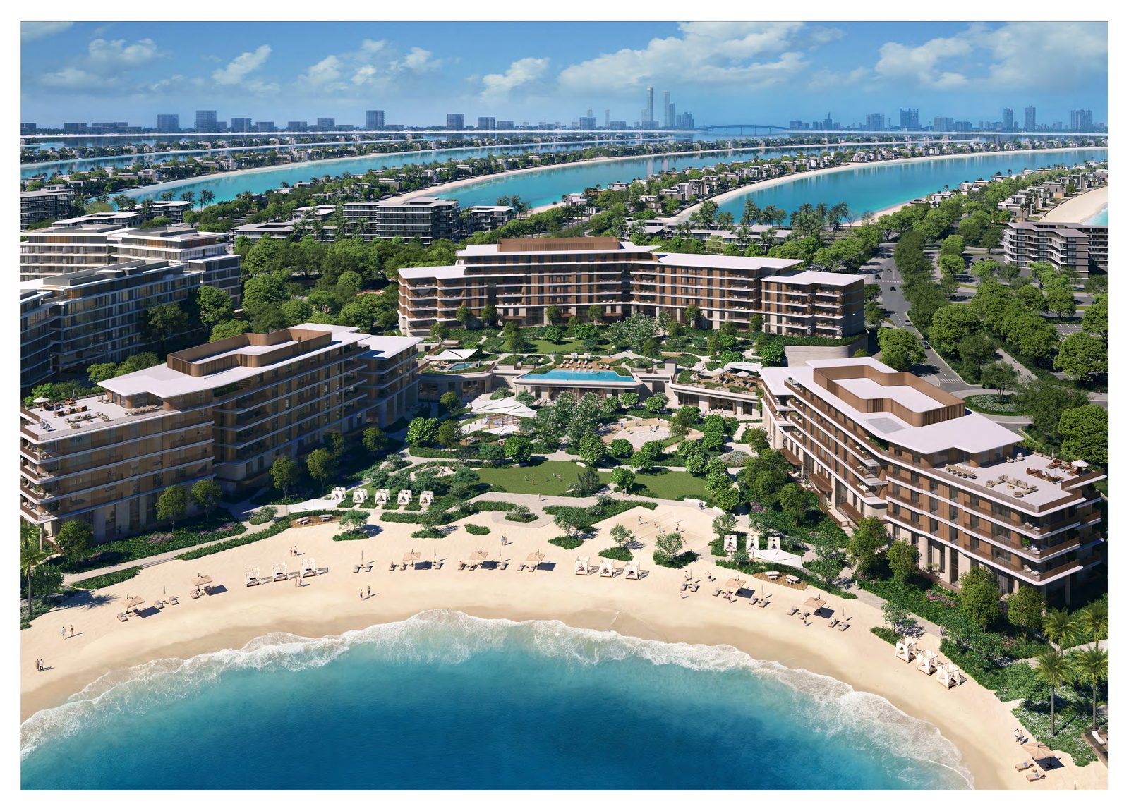 Aerial view of Palm Central Private Residences